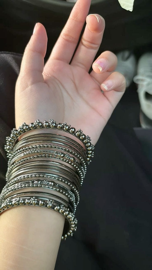 Silver Shine Bangles