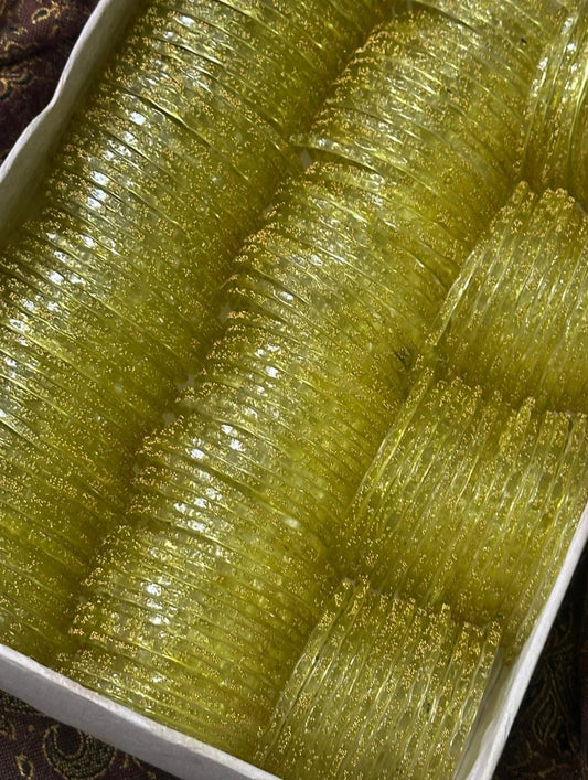 Butter Yellow Rain Drop Bangles