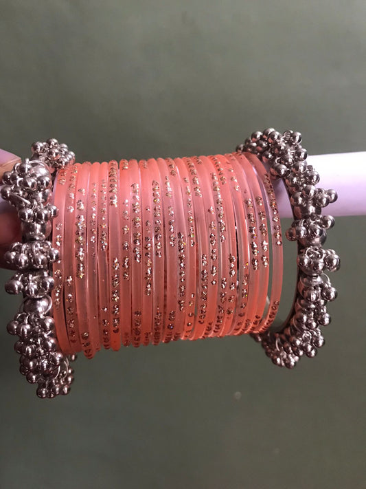 Peach Bangles Set